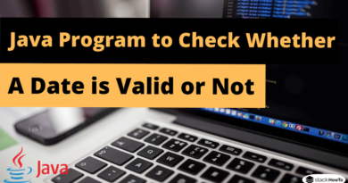 Java Program to Check Whether a Date is Valid or Not