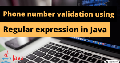 Phone number validation using regular expression in Java
