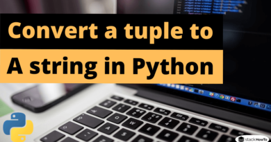 Python - Convert a tuple to a string