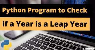 Python Program to Check if a Year is a Leap Year