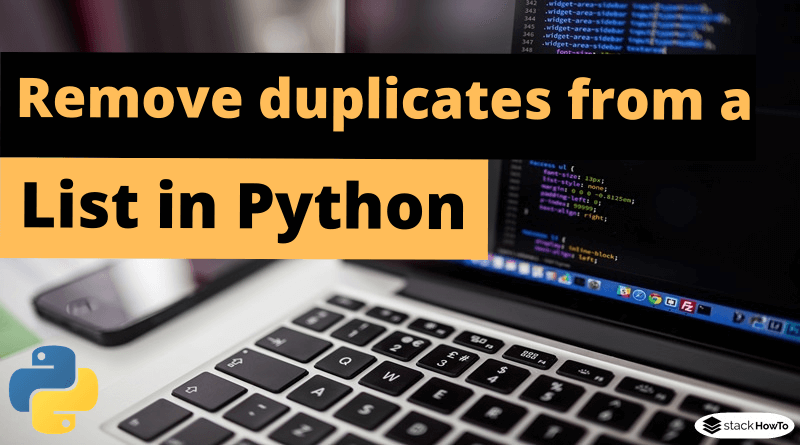 Python - Remove duplicates from a list