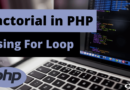 Factorial in PHP Using For Loop