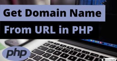 Get Domain Name from URL in PHP