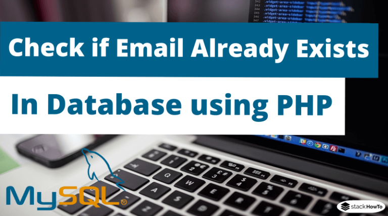 check if email exists in database php