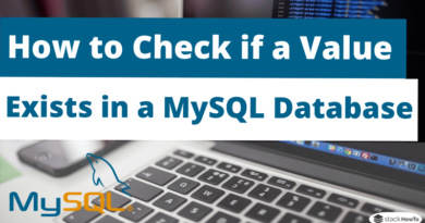 How to Check if Value Exists in a MySQL Database