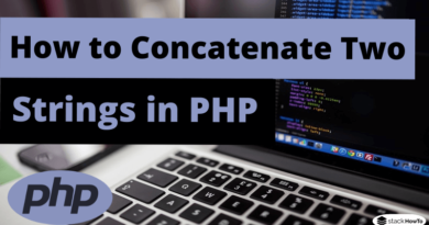 How to Concatenate Two Strings in PHP