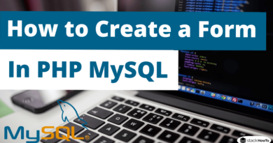 How to Create a Form in PHP MySQL