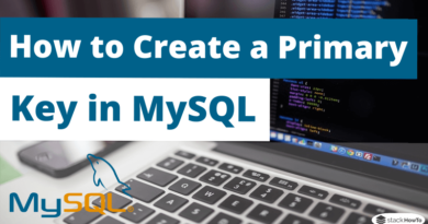 How to Create a Primary Key in MySQL