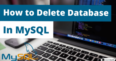 How to Delete Database in MySQL