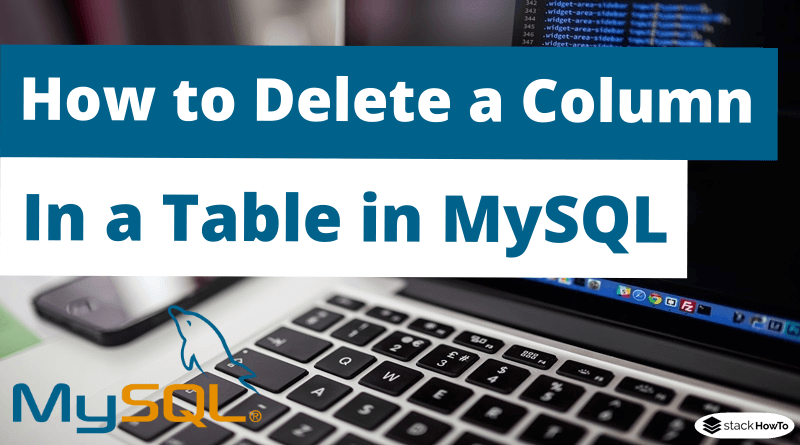mysql delete column workbench