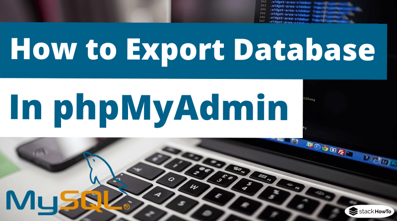How to Export Database in phpMyAdmin