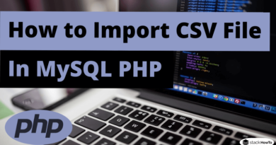 How to Import CSV File in MySQL PHP