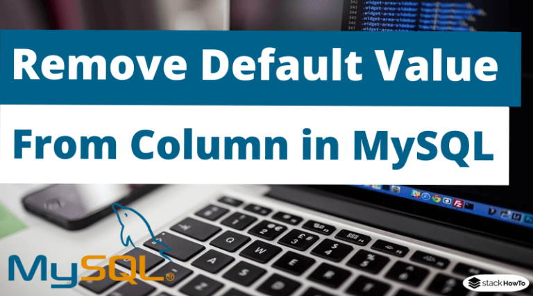 mysql remove default value from column