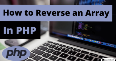 How to Reverse an Array in PHP