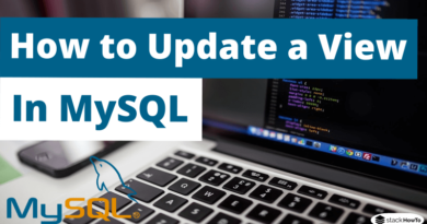 How to Update a View in MySQL