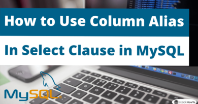 How to Use Column Alias in Select Clause - MySQL