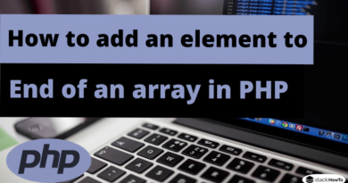 How to add an element to the end of an array in PHP