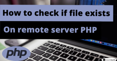 How to check if file exists on remote server PHP