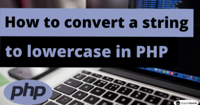 How to convert a string to lowercase in PHP