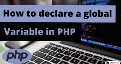 How to declare a global variable in PHP