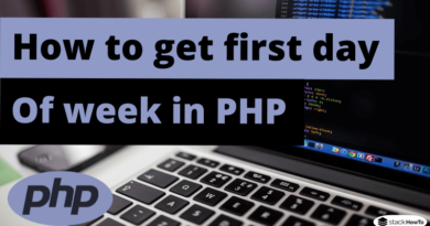 How to get first day of week in PHP