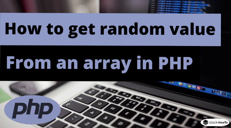 How to get random value from an array in PHP