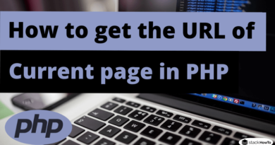 How to get the URL of the current page in PHP