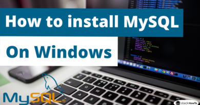 How to install MySQL on Windows