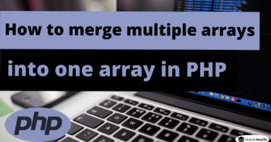 How to merge multiple arrays into one array in PHP