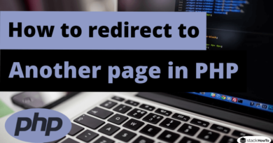 How to redirect to another page in PHP