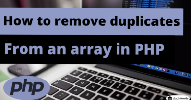How to remove duplicates from an array in PHP