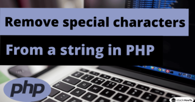 How to remove special characters from a string in PHP