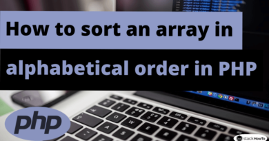 How to sort an array in alphabetical order in PHP