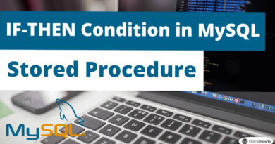 IF-THEN Condition in MySQL Stored Procedure