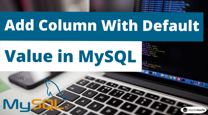 MySQL Add Column With Default Value