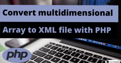PHP - Convert multidimensional array to XML file