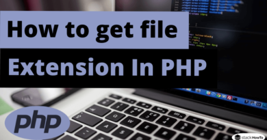 PHP - Get file extension