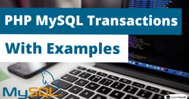 PHP MySQL Transactions with Examples
