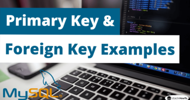 Primary Key and Foreign Key Examples