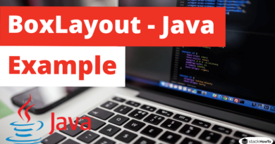 BoxLayout - Java Swing - Example