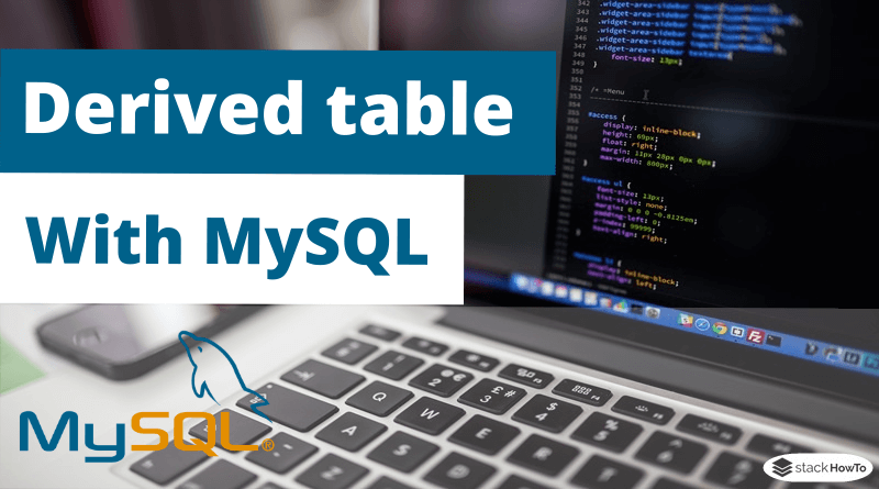 Derived table (subquery) with MySQL