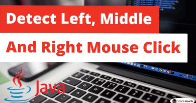 Detect Left, Middle, and Right Mouse Click - Java