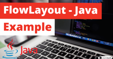 FlowLayout - Java Swing - Example