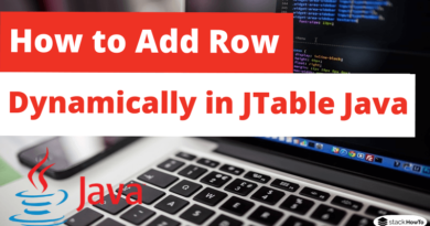 How to Add Row Dynamically in JTable Java