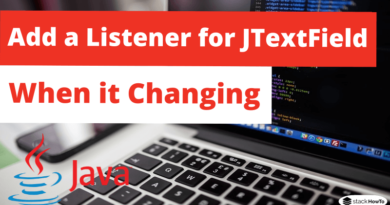How to Add a Listener for JTextField when it Changing