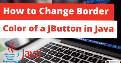 How to Change Border Color of a JButton in Java Swing