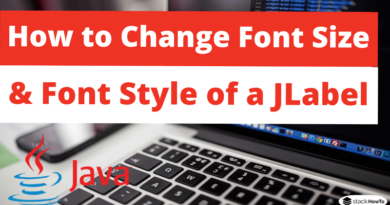 How to Change Font Size and Font Style of a JLabel