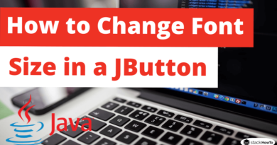 How to Change Font Size in a JButton