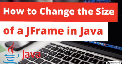 How to Change the Size of a JFrame window in Java