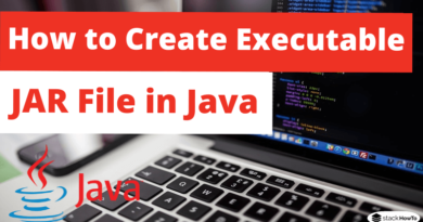 How to Create Executable JAR File in Java